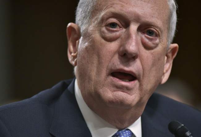 US Secretary of Defense James Mattis (Yonhap)
