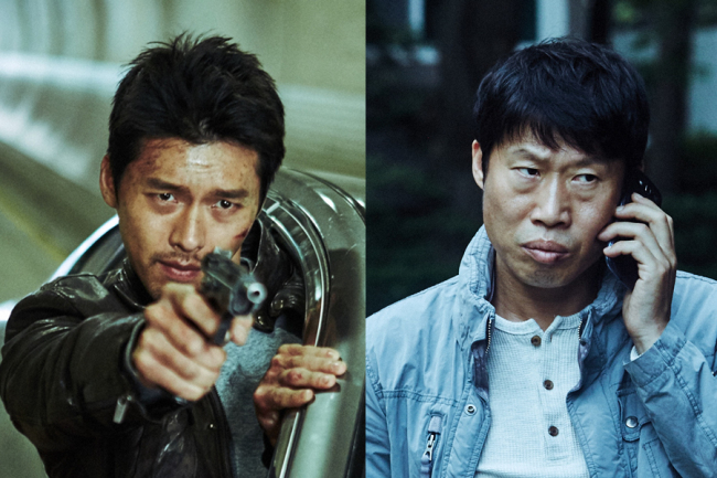 Hyun Bin (left) and Yoo Hae-jin star in “Confidential Assignment.” (CJ Entertainment)