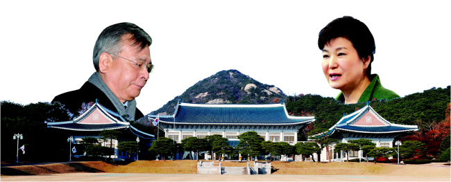 박근혜(사진 오른쪽) 대통령과 박영수(왼쪽) 특별검사팀이 대면조사를 앞두고 샅바싸움을 벌이는 양상이다.  [헤럴드경제DB]