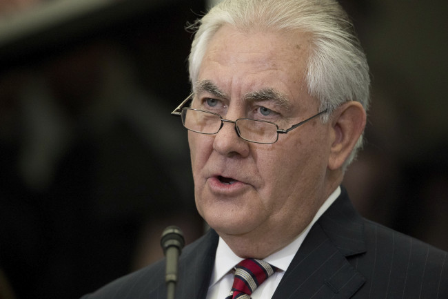 US Secretary of State Rex Tillerson (AP-Yonhap)