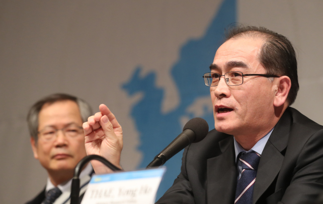 Former North Korean diplomat Thae Yong-ho (Yonhap)