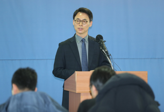Independent counsel team's spokesman Lee Kyu-chul (Yonhap)
