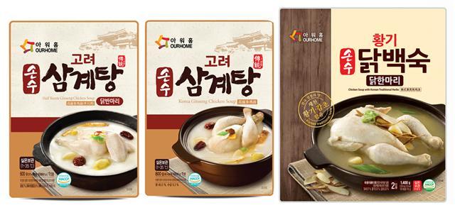 아워홈 삼계탕 가정간편식 제품