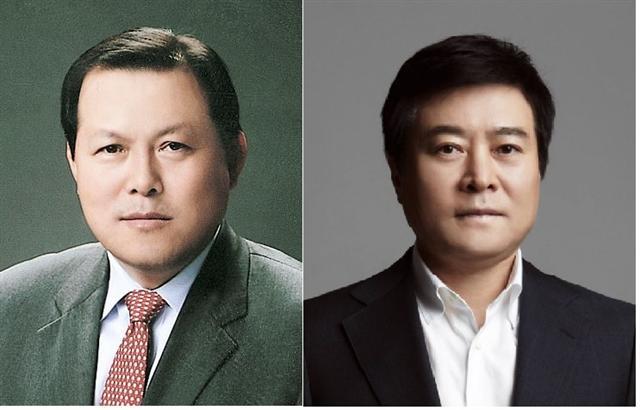 (왼쪽부터) 황각규 롯데그룹 신임 경영혁신실 실장, 소진세 롯데그룹 신임 사회공헌위원회 위원장, 허수영 롯데그룹 신임 화학BU장, 이재혁 롯데그룹 신임 식품BU장.