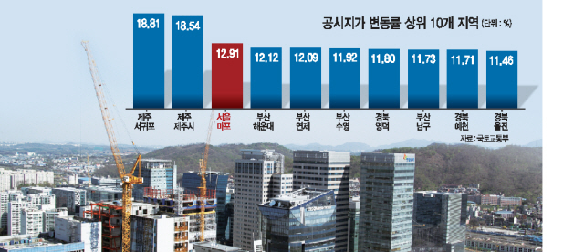 서울시 마포구가 표준지 공시지가 12.91%로 전국에서 세 번째로 높은 변동률을 보였다. 홍대를 중심으로 한 상권 활성화와 도심 출퇴근의 편의성에 수요가 꾸준해서다. 전문가들은 당분간 시세 상승이 꾸준할 것으로 내다봤다.  [사진제공=마포구청]