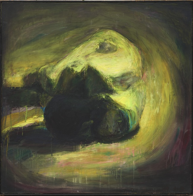 오치균, A Figure, 1989, 캔버스에 아크릴, 76x76cm.[사진제공=서울대미술관]