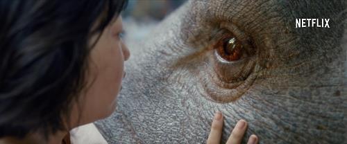 This image provided by Netflix shows An Seo-hyun as Mija in South Korean director Bong Joon-ho's new sci-film "Okja." (Yonhap)