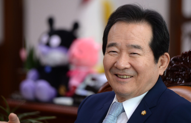 Speaker Chung. Park Hae-mook/The Korea Herald