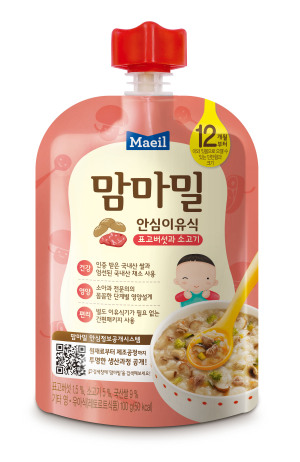 [사진=맘마밀 안심이유식 표고버섯과소고기]