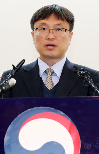 이철조 세월호인양추진단장 ［사진제공=연합뉴스］