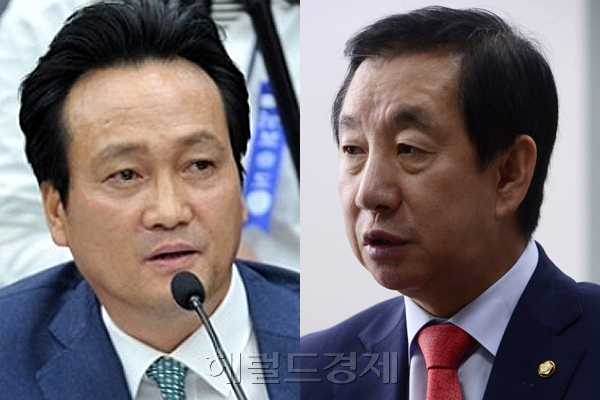 (왼쪽부터)안민석 더불어민주당 의원, 김성태 바른정당 의원. [사진=헤럴드경제DB]