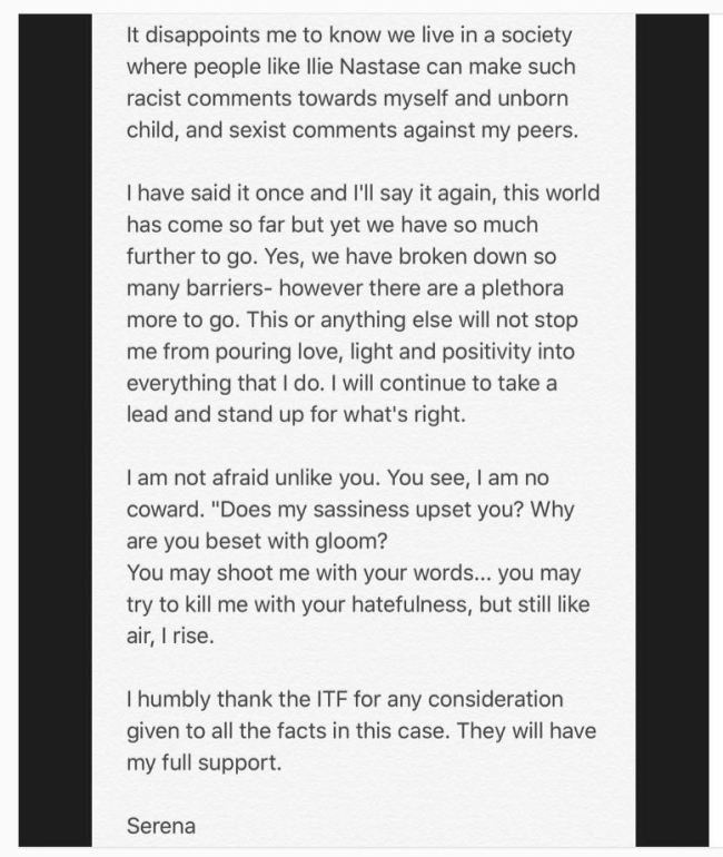 (사진=윌리엄스 인스타그램 캡쳐)