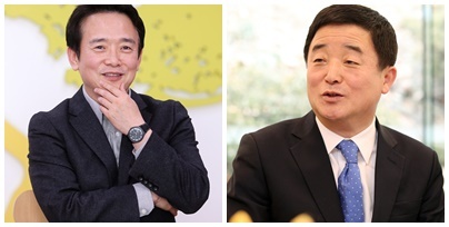 남경필지사(오른쪽)vs 강득구 연정부지사(왼쪽)
남경필지사(오른쪽)vs 강득구 연정부지사(왼쪽)