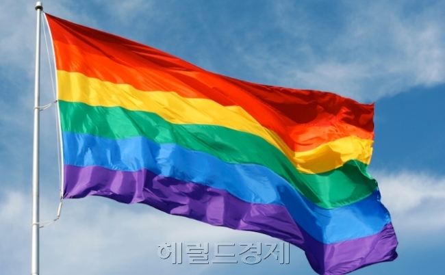 성소수자를 상징하는 무지개색 깃발. [헤럴드경제DB]
