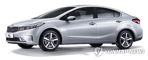 Kia's K3 subcompact (Courtesy of Kia Motors) (Yonhap)