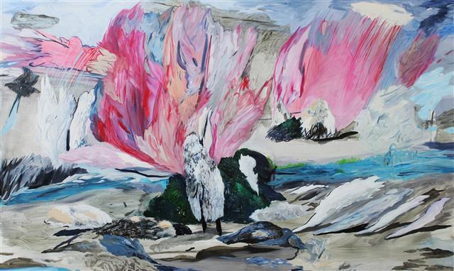 최수인, 구경, oil on canvas, 194×112cm, 2016
[사진제공=스페이스K_과천]