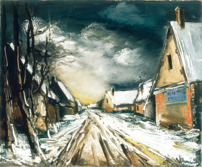 모리스 드 블라맹크, 겨울 마을의 거리(Rue de village en hiver) 1928-30
oil on canvas, 60 x 73cm [사진제공=예술의전당]