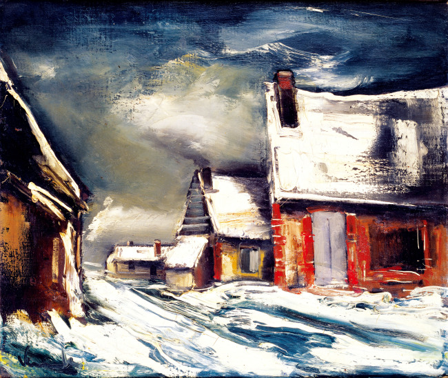 모리스 드 블라맹크, 눈 덮인 마을(Village sous la neige) 1935-36
oil on canvas, 54.5 x 65cm [사진제공=예술의전당]