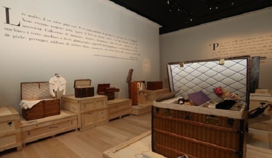 This photo, taken on June 7, 2017, shows the exhibition Volez, Voguez, Voyagez - Louis Vuitton, held by the luxury brand which will run from June 8 to Aug. 27 at Dongdaemun Design Plaza in Seoul. (Yonhap)