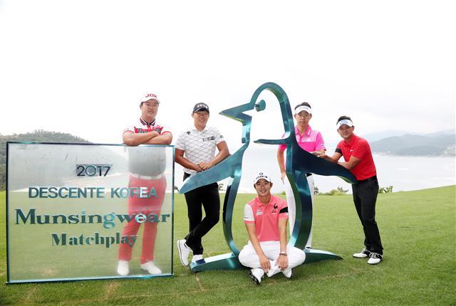 KPGA 데상트코리아 먼싱웨어 매치플레이에서 주목할 선수들. 왼쪽부터 이상엽, 이상희, 송영한, 최진호, 박상현.