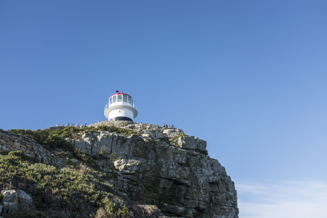 The lighthouse at the top of Cape Point (Sohn Ji-young/The Korea Herald)