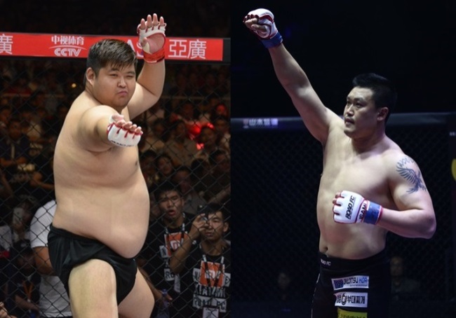 아오르꺼러(왼쪽)와 명현만.