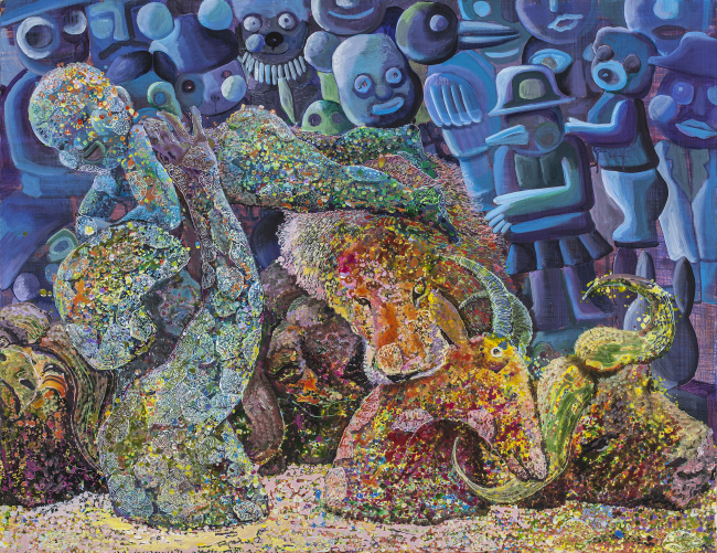 김명규, The joy of birth 89x116 Acrly on canvas 2017. [사진제공=아트와]