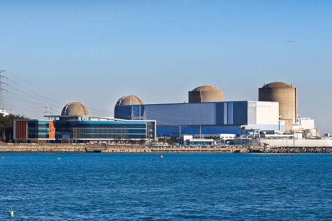 Kori No.1, South Korea’s first and the oldest nuclear reactor is seen in southern city of Busan. (Yonhap)