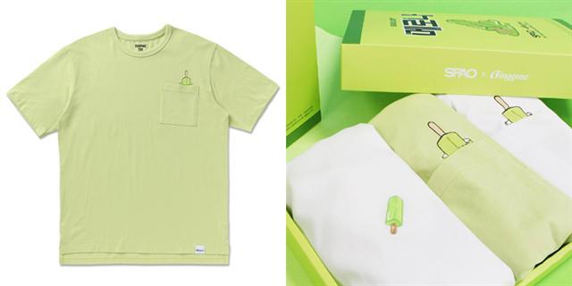 빙그레와 스파오(SPAO)가 협업한 ‘메로나 티셔츠’