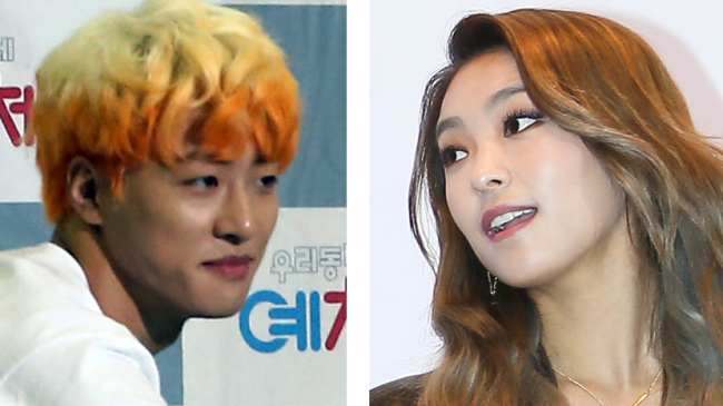 Bora (right) and Feeldog (Yonhap)