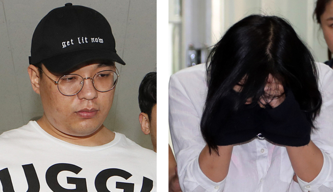 ‘창원 골프장 납치 살해’ 심천우ㆍ강정임(왼쪽부터) 사진제공=연합뉴스