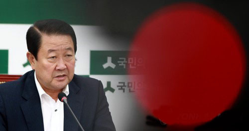 Park Joo-sun, interm leader of the People's Party, speaks at an emergency meeting in Seoul on July 7, 2017. (Yonhap)