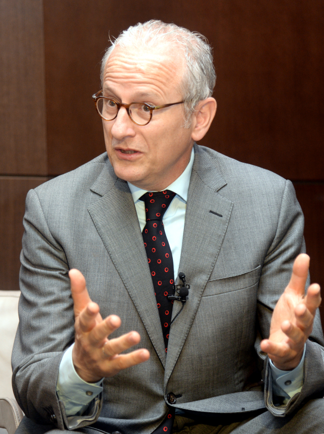 　Daniel Prins, chief of the United Nation’s Conventional Arms Branch (Park Hyun-goo/The Korea Herald)