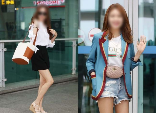 Airport fashion photos like these are popular entertainment news items, but a recent media report has claimed the outfit selections may not be as casual as they appear. (Herald DB)