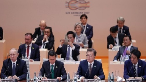 G-20 summit in Germany. (Yonhap)