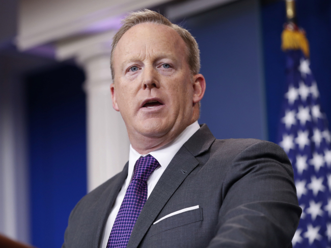 White House Press Secretary Sean Spicer (AP-Yonhap)