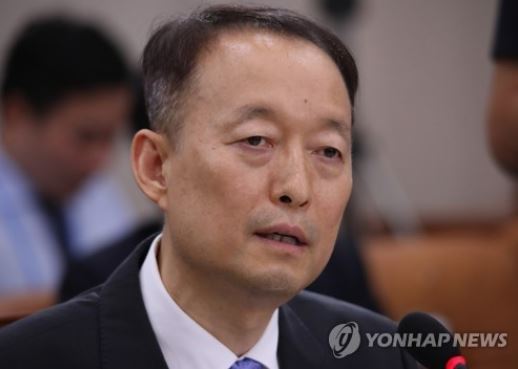 Trade, Industry and Energy Minister nominee Paik Un-gyu speaks during a parliamentary confirmation hearing at the National Assembly in Seoul on July 19, 2017. (Yonhap)