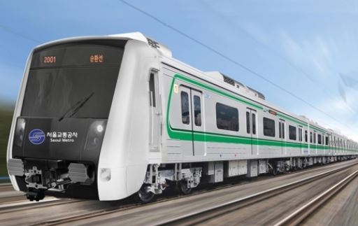 A subway train operated by Seoul Metro (Courtesy of Hyundai Rotem) (Yonhap)