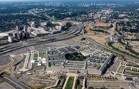 This photo provided by the US Department of Defense shows an aerial view of the Pentagon in Washington. (Yonhap)