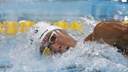 In this Associated Press file photo taken on July 24, 2017, South Korean swimmer Park Tae-hwan competes in the men's 200m freestyle heats at the FINA World Aquatics Championships at Danube Arena in Budapest, Hungary. (Yonhap)