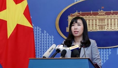 This undated file photo released by Europe's news photo agency EPA shows Le Thi Thu Hang, spokeswoman of Vietnam's Foreign Ministry. (Yonhap)