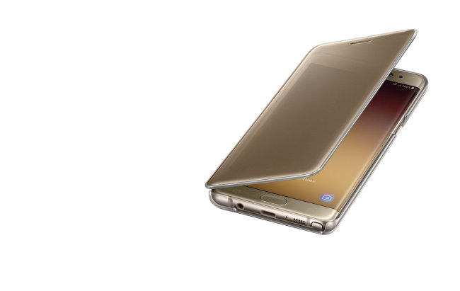 The clear view case for Galaxy Note Fan Edition