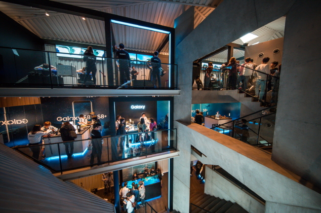 Samsung's Galaxy Studio in Omotesando, Tokyo