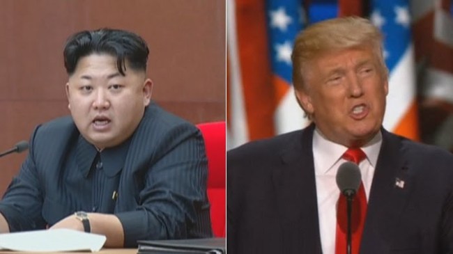 North Korea leader Kim Jong-un(left) and US President Donald Trump. Yonhap