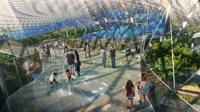 Sky Nets in Singapore (Jewel Changi Airport Development)