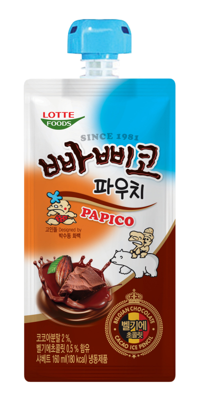 빠삐코 파우치 이미지 [제공=롯데푸드]