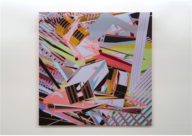 김용관, Obsolete Landscape, 2015, Acrylic on canvas, 200×200cm  [제공=아뜰리에 아키]