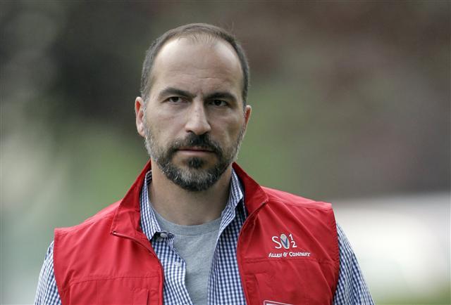 <YONHAP PHOTO-2271> FILE- In this July 13, 2012, file photo, Dara Khosrowshahi the CEO of Expedia, Inc., attends the Allen & Company Sun Valley Conference in Sun Valley, Idaho. Two people briefed on the matter said Sunday, Aug. 27, 2017, that Khosrowshahi has been named CEO of ride-hailing giant Uber Technologies Inc. (AP Photo/Paul Sakuma, File)/2017-08-28 10:07:47/ <저작권자 ⓒ 1980-2017 ㈜연합뉴스. 무단 전재 재배포 금지.>
<YONHAP PHOTO-2271> FILE- In this July 13, 2012, file photo, Dara Khosrowshahi the CEO of Expedia, Inc., attends the Allen & Company Sun Valley Conference in Sun Valley, Idaho. Two people briefed on the matter said Sunday, Aug. 27, 2017, that Khosrowshahi has been named CEO of ride-hailing giant Uber Technologies Inc. (AP Photo/Paul Sakuma, File)/2017-08-28 10:07:47/ <저작권자 ⓒ 1980-2017 ㈜연합뉴스. 무단 전재 재배포 금지.>