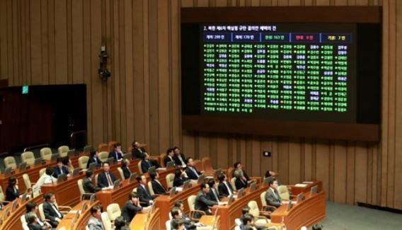 South Korea's National Assembly holds a plenary session at its main chamber in Seoul on Sept. 4, 2017. (Yonhap)