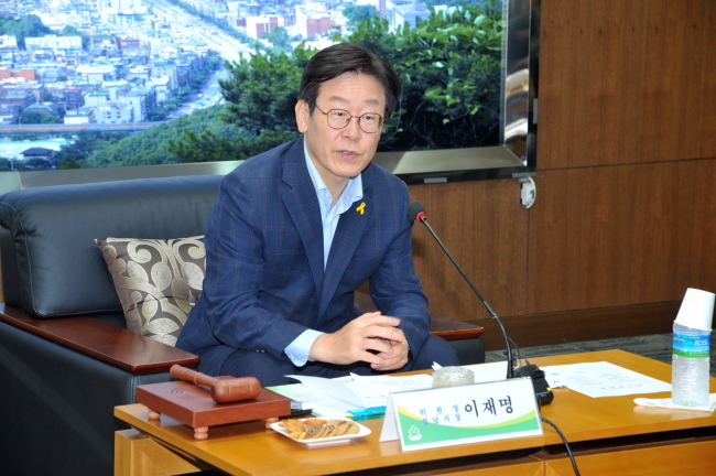 이재명 성남시장
이재명 성남시장